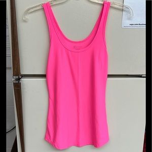 Neon pink tank top
